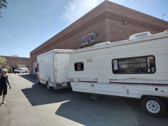 Box Truck and Camper