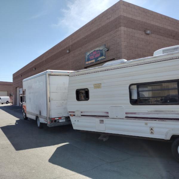 Box Truck and Camper